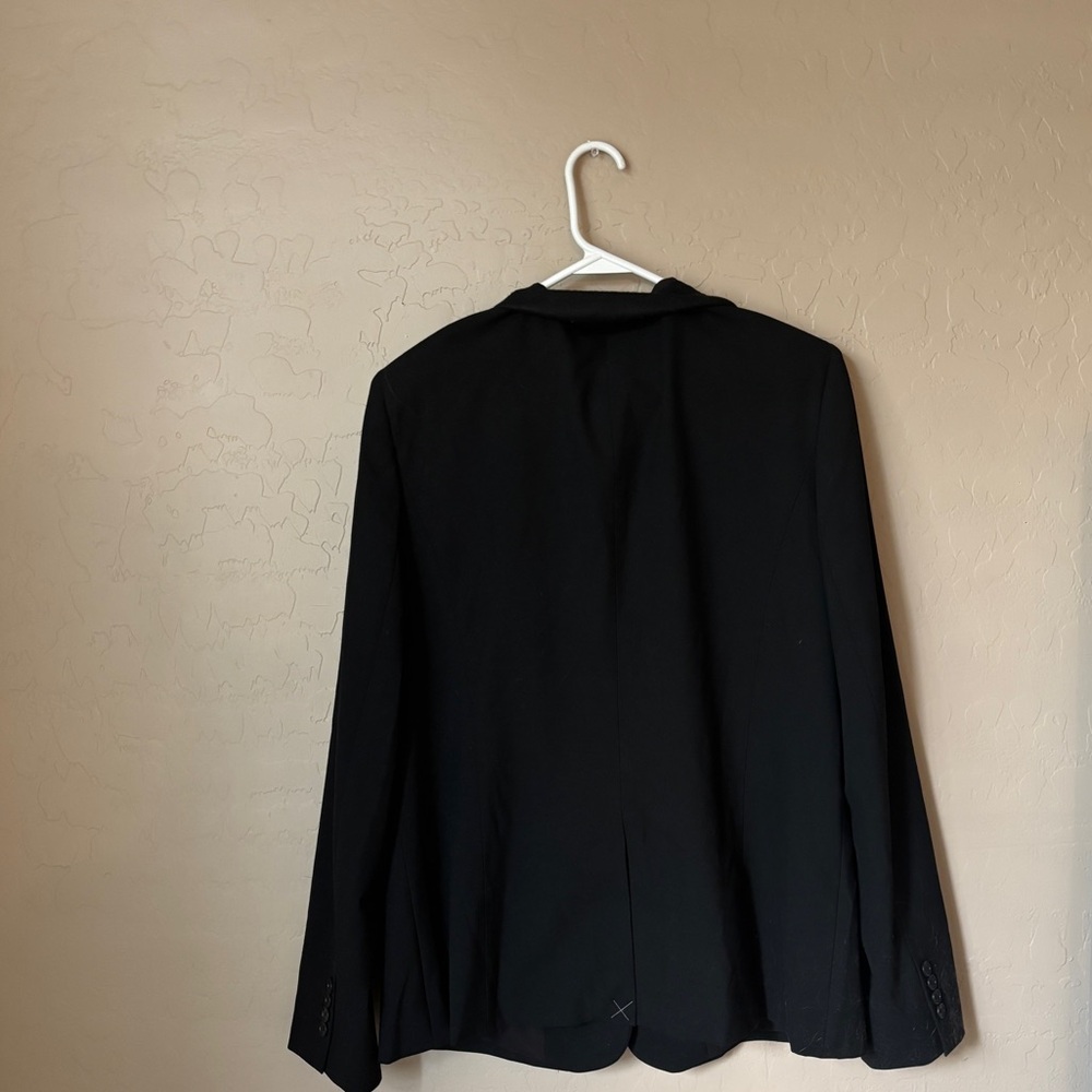 Ann Taylor 16T NWT Classic Black Lined Suit Blazer or Coat Work Basic Neutral - Picture 2 of 7